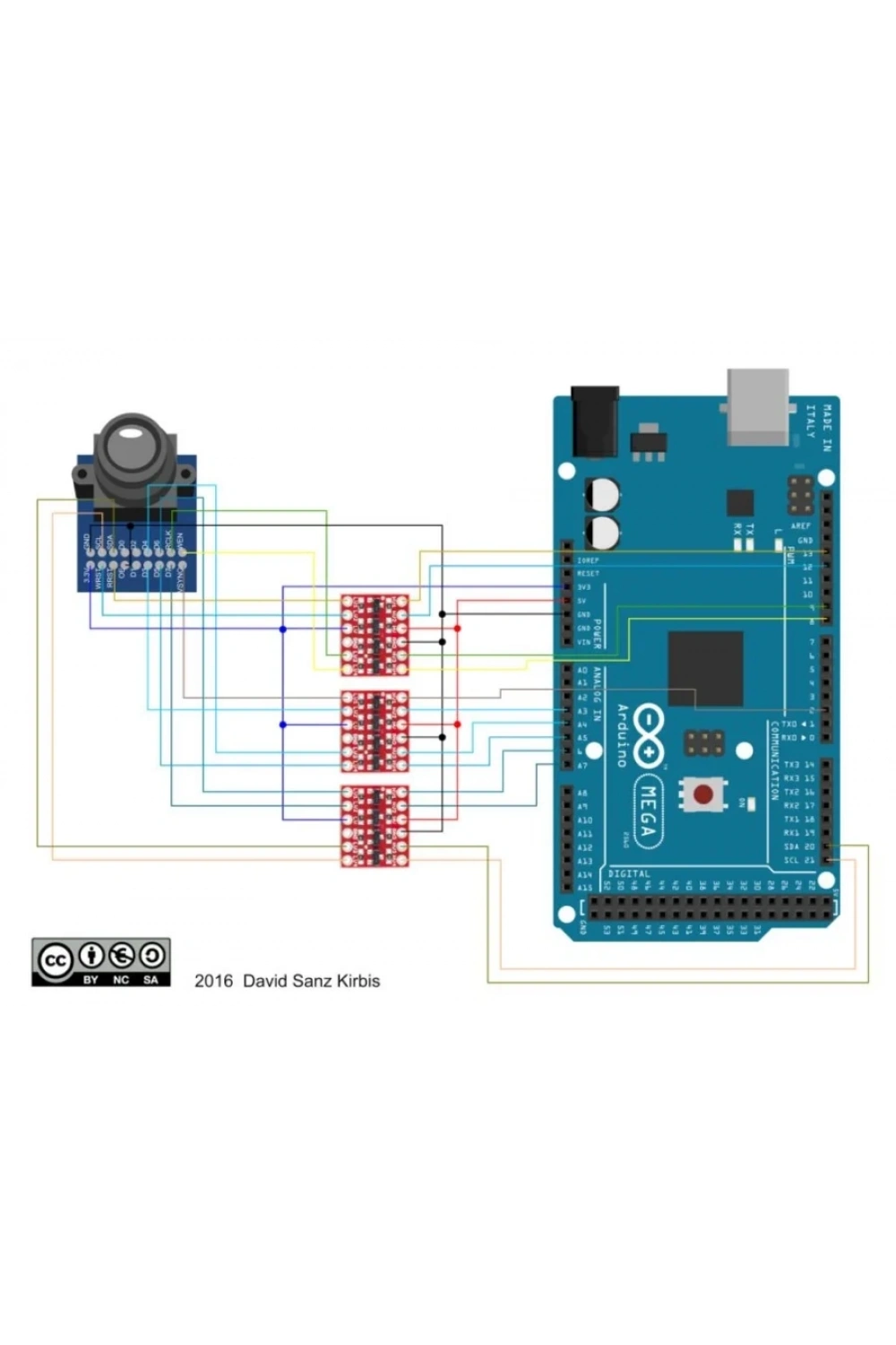 OV7670 Arduino Kamera Modülü