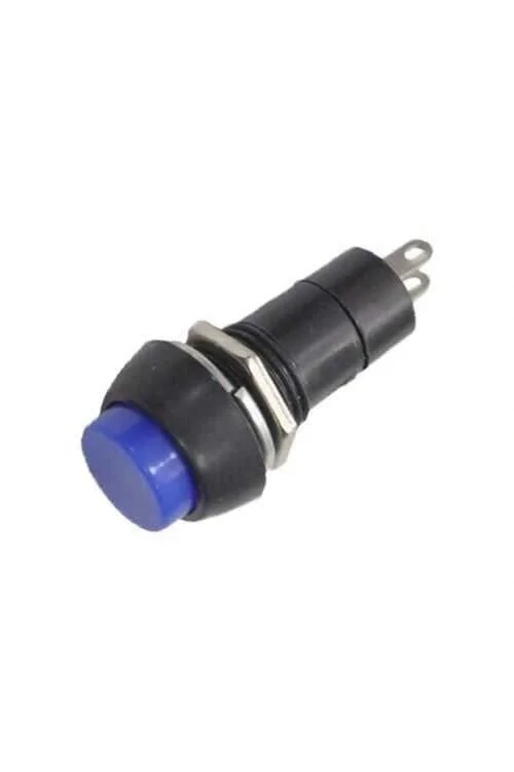 PBS-11A 12mm Anahtarlı Push Buton - Mavi