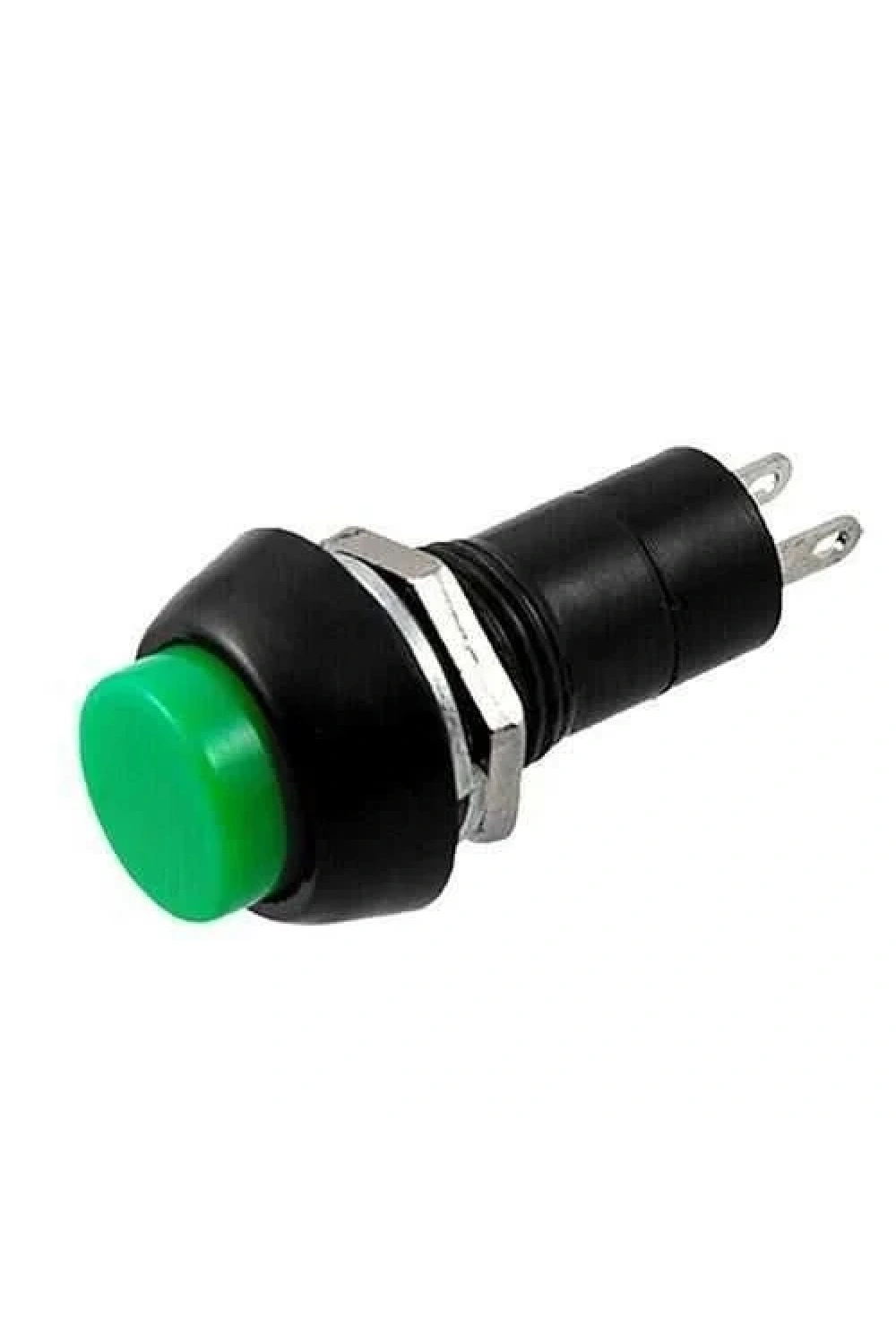 PBS-11A 12mm Anahtarlı Push Buton - Yeşil