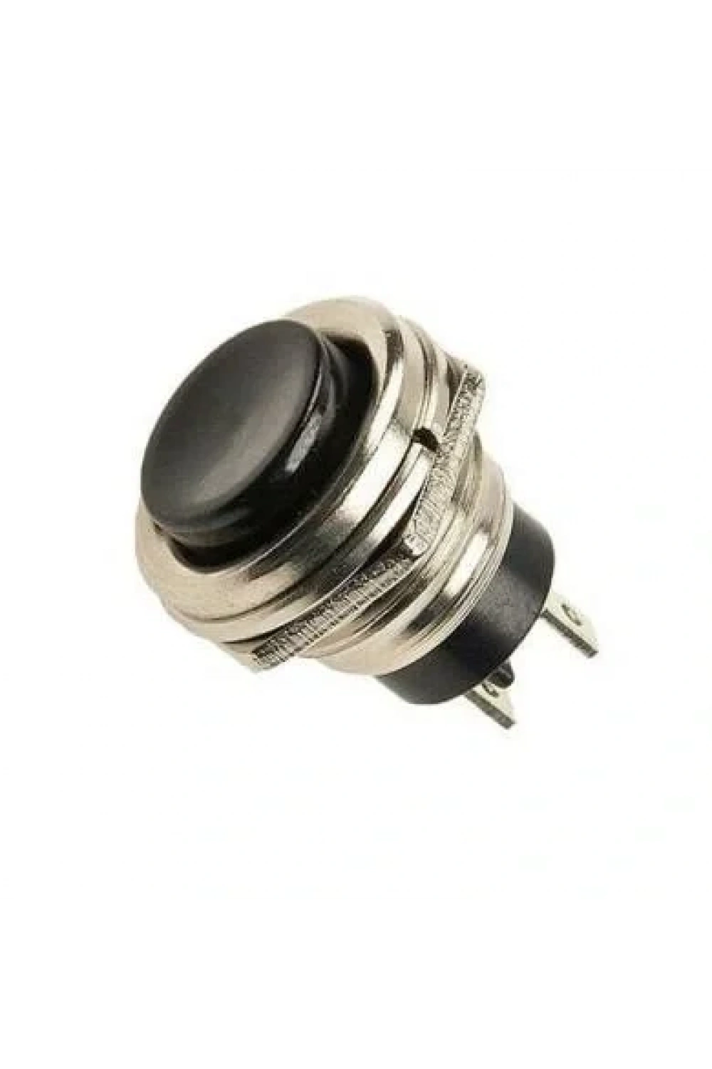 PBS26 16mm Push Buton - Siyah