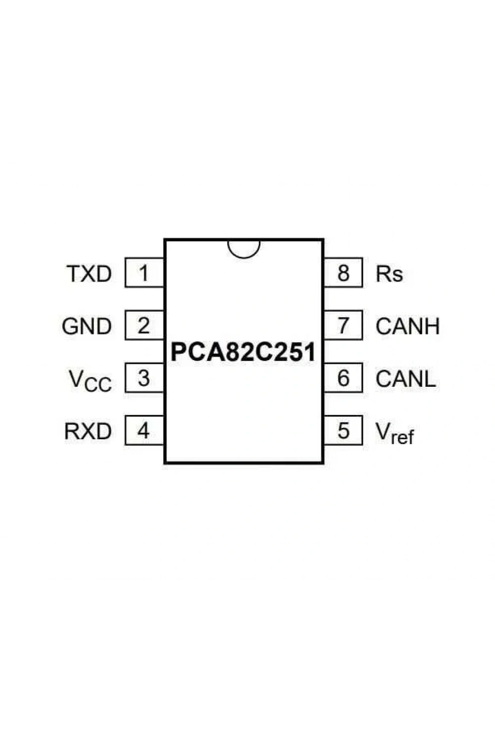 PCA82C251 SOIC-8 SMD Entegre