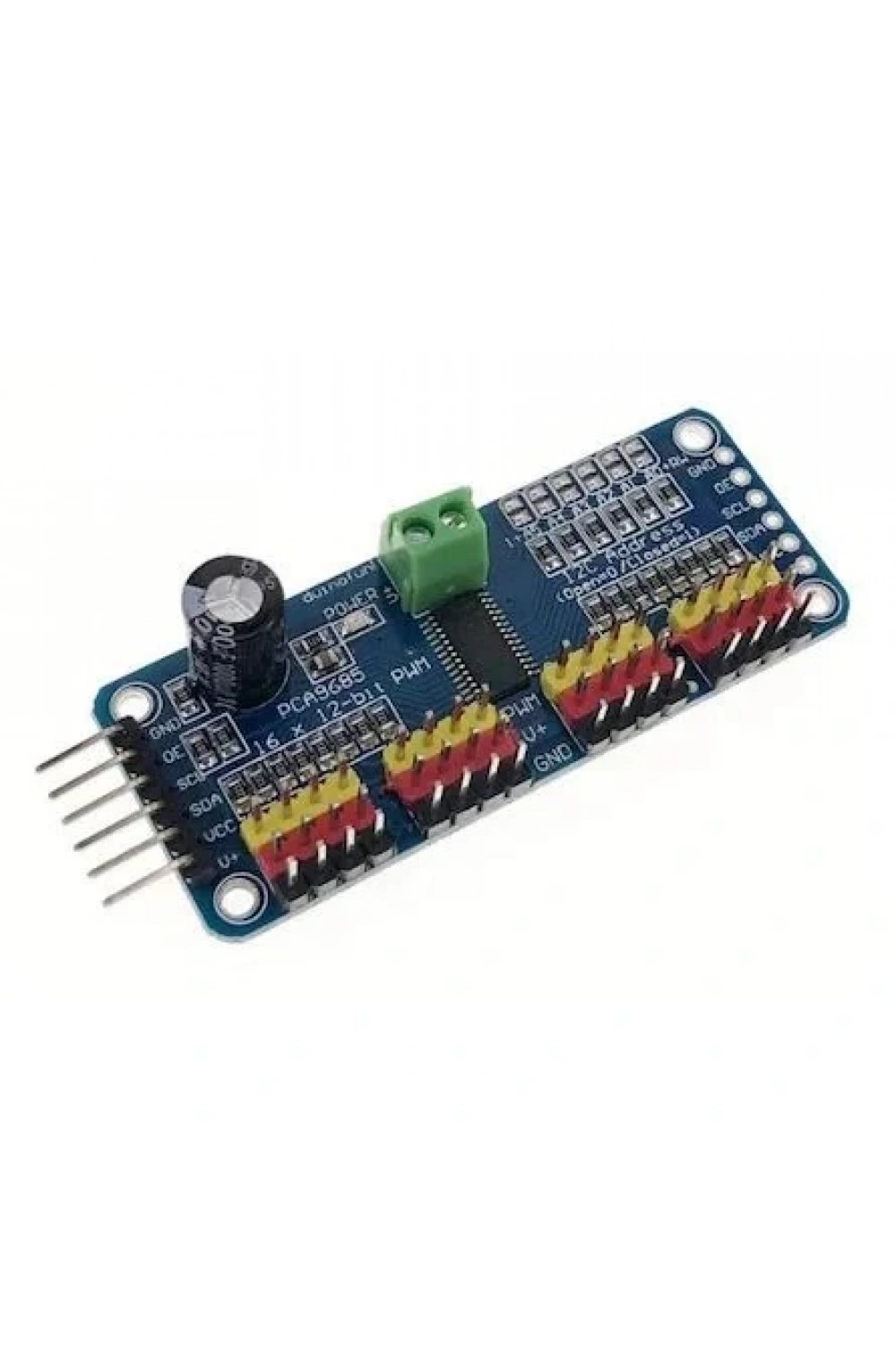 PCA9685 16 Kanal 12 Bit PWM - Servo Motor Sürücü Devresi I2C Modülü