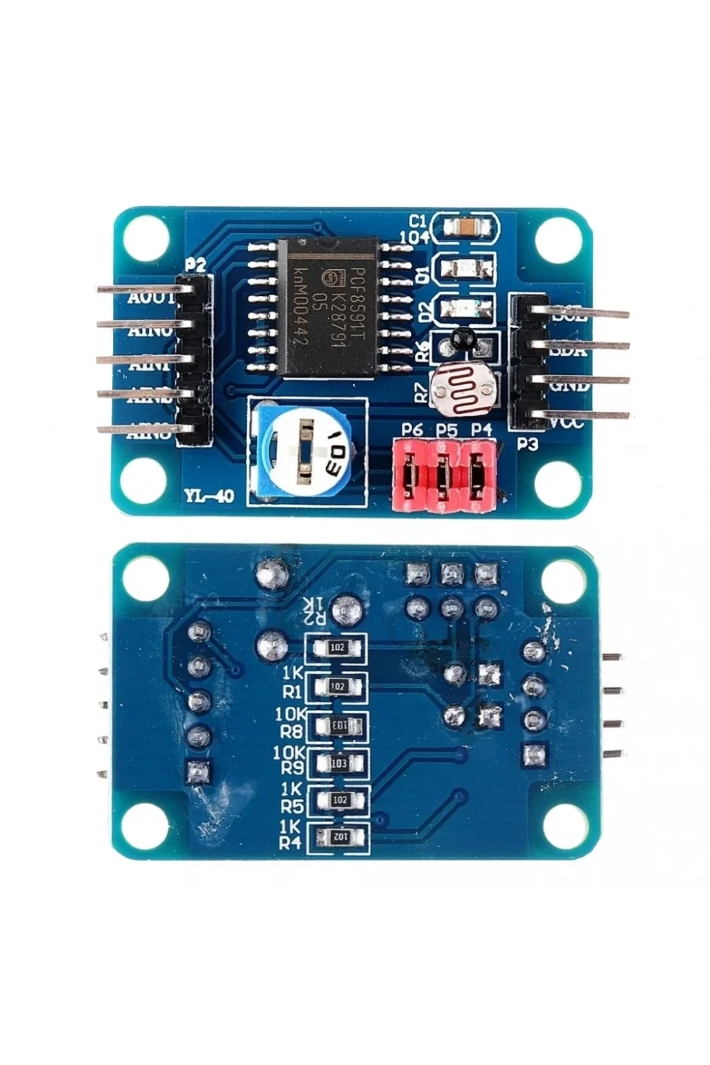 PCF8591 Analog-Dijital ve Dijital-Analog Dönüştürücü Modül