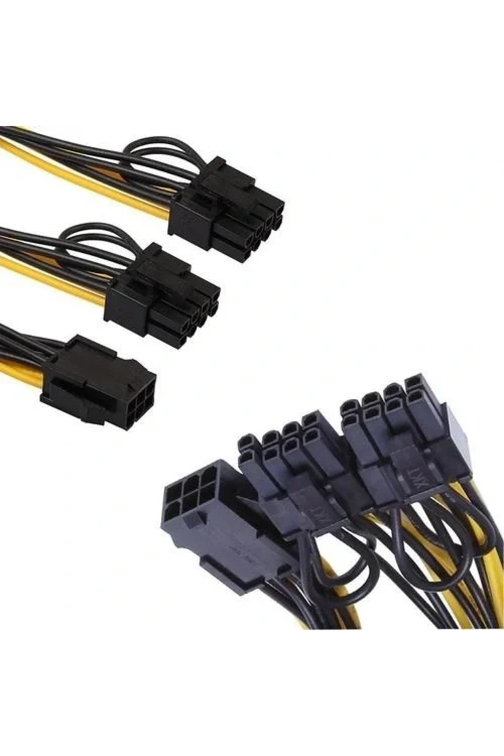 Pci-e 6 Pin Dişi To 2 X Pci-e 8 (6+2) Pin Erkek Gpu Güç Çoklayıcı Kablo