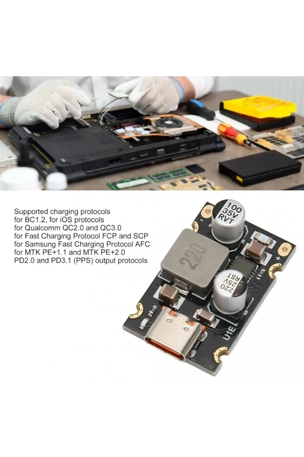 PD65W Type-C Hızlı Şarj Modülü
