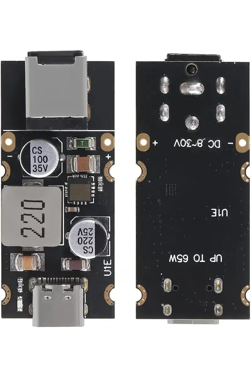 Pd65W Type-C USB QC3.0 5V 9V 12V 20V Hızlı Şarj Modülü – 2.1x5.5 Jack