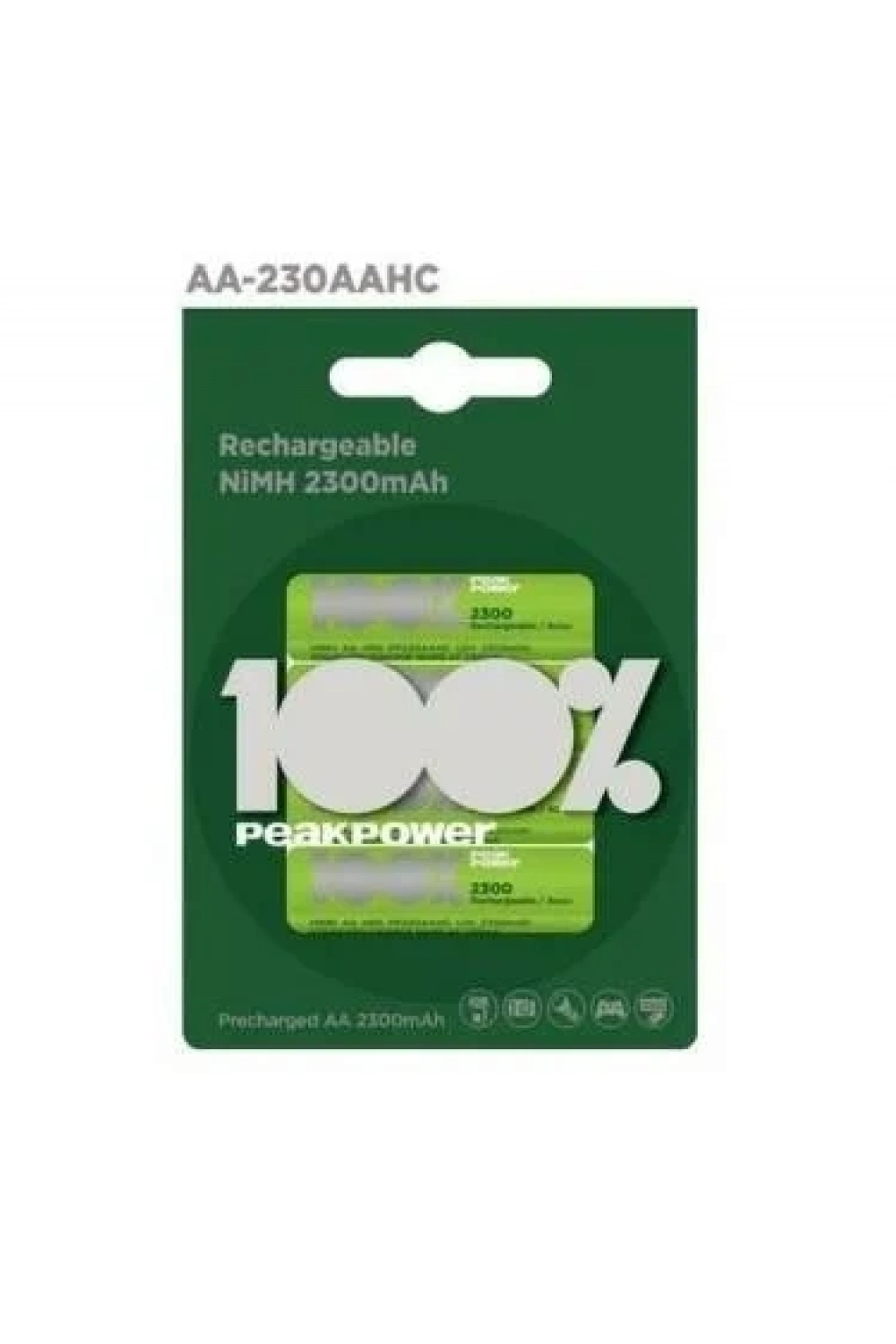 PeakPower 2300mAh 4lü AA Şarj Edilebilir Pil