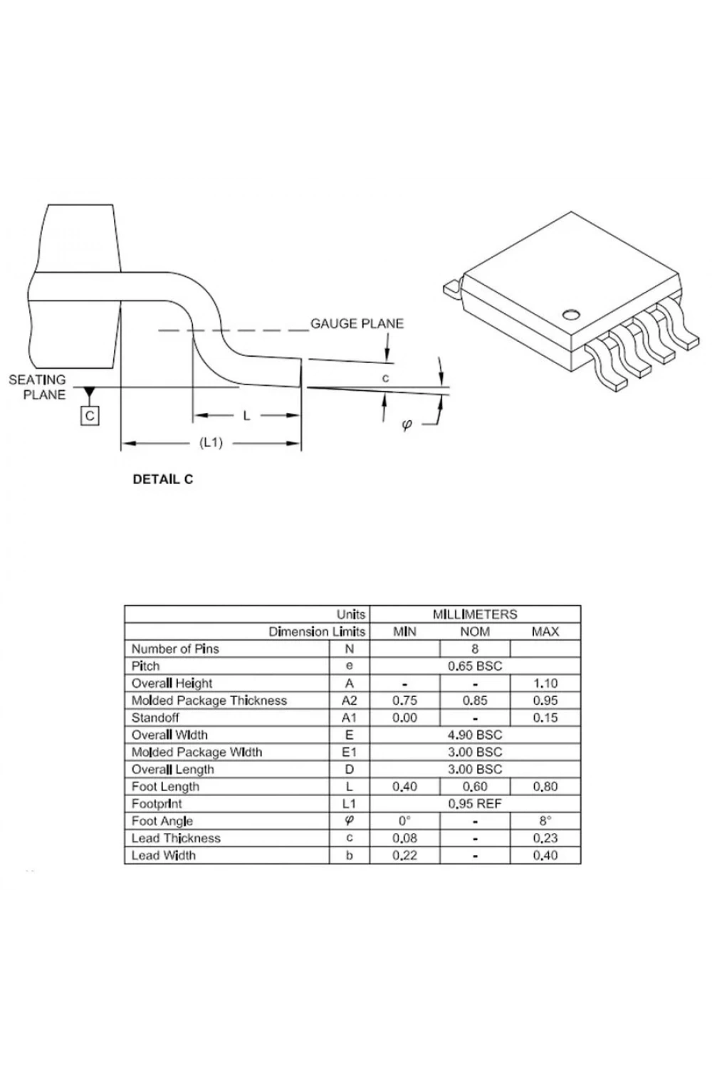PIC12F1572-I/MS SMD MSOP8 32Mhz 8-Bit Mikrodenetleyici