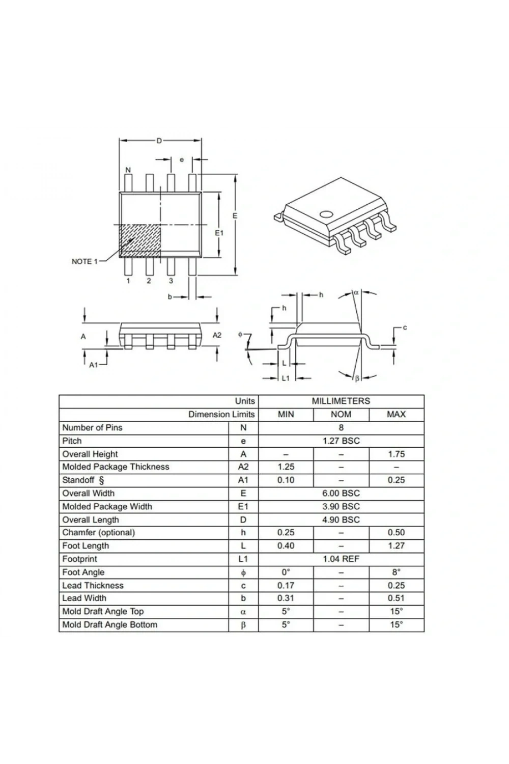 PIC12F629 I/SN SMD SOIC-8 8-Bit 20Mhz Mikrodenetleyici