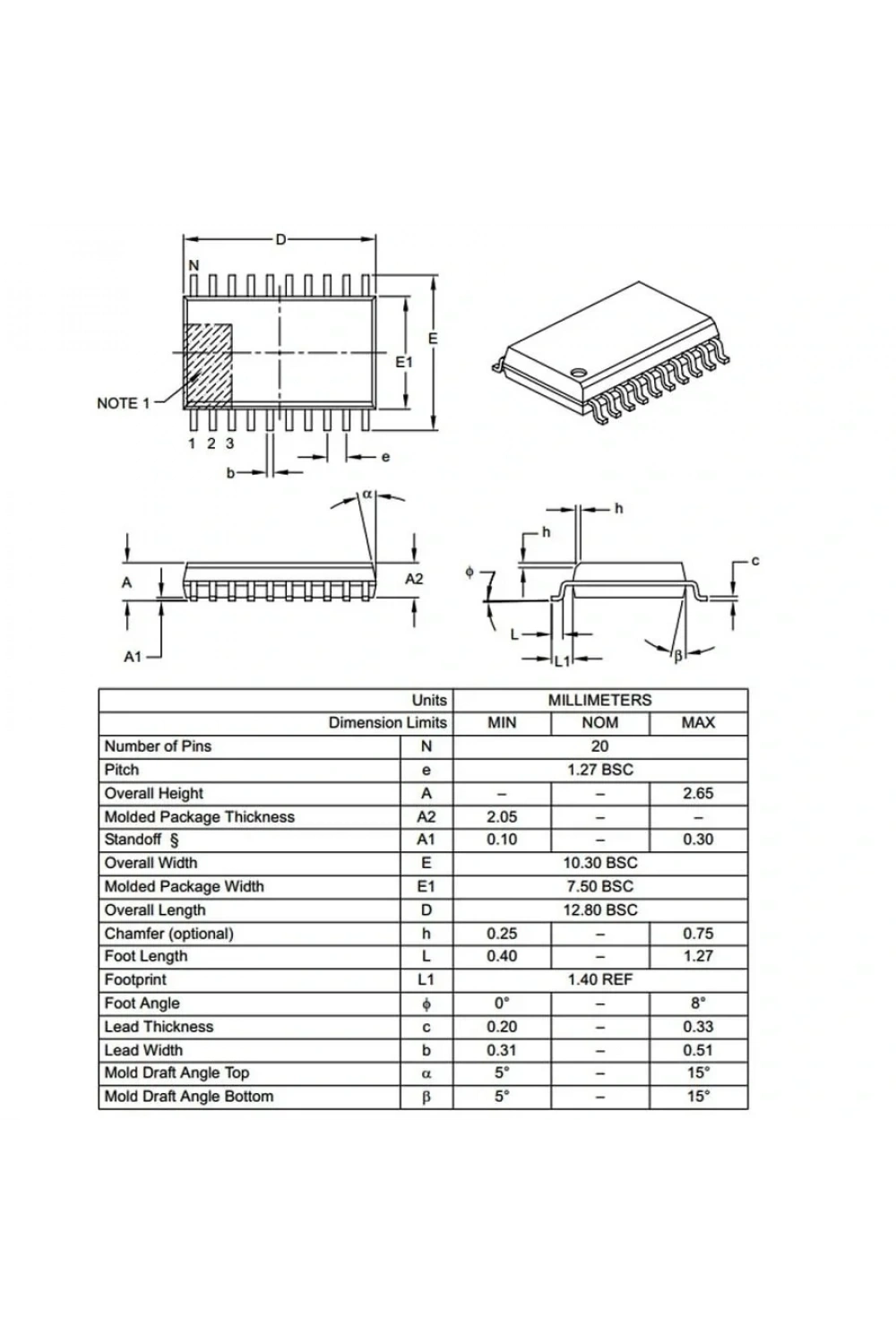 PIC16F690 I/SO SMD SOIC-20 8-Bit 20 MHz Mikrodenetleyici