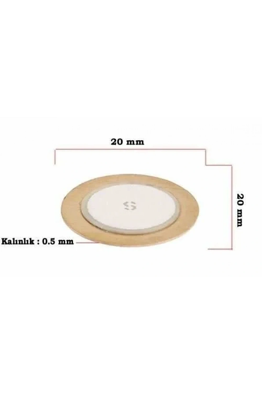 Piezo Disk Element - 20 mm Çap