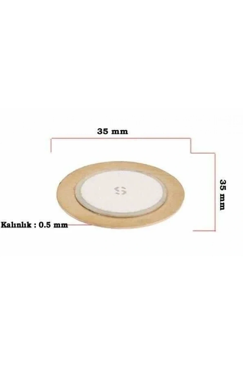 Piezo Disk Element - 35 mm Çap