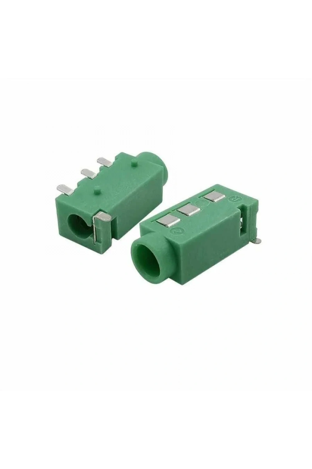 PJ-320D 3.5mm Stereo 4-Pin SMD Jack Dişi - Yeşil