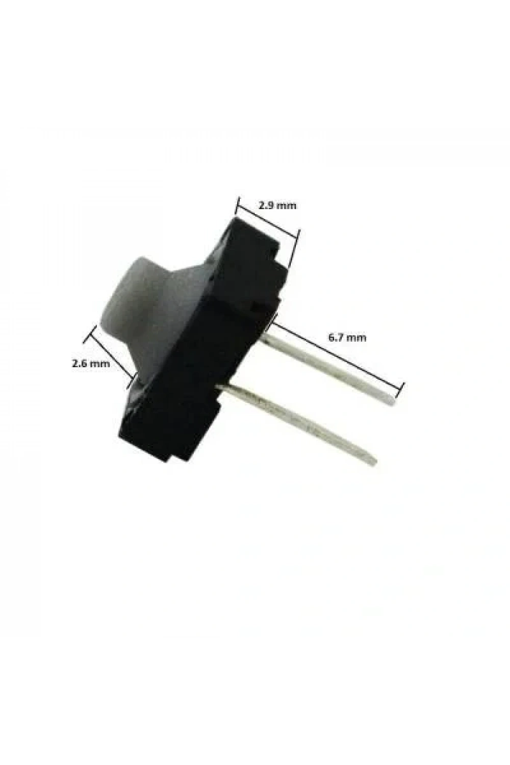 Plastik Başlı Buton 8x8x2 - 2 Pinli