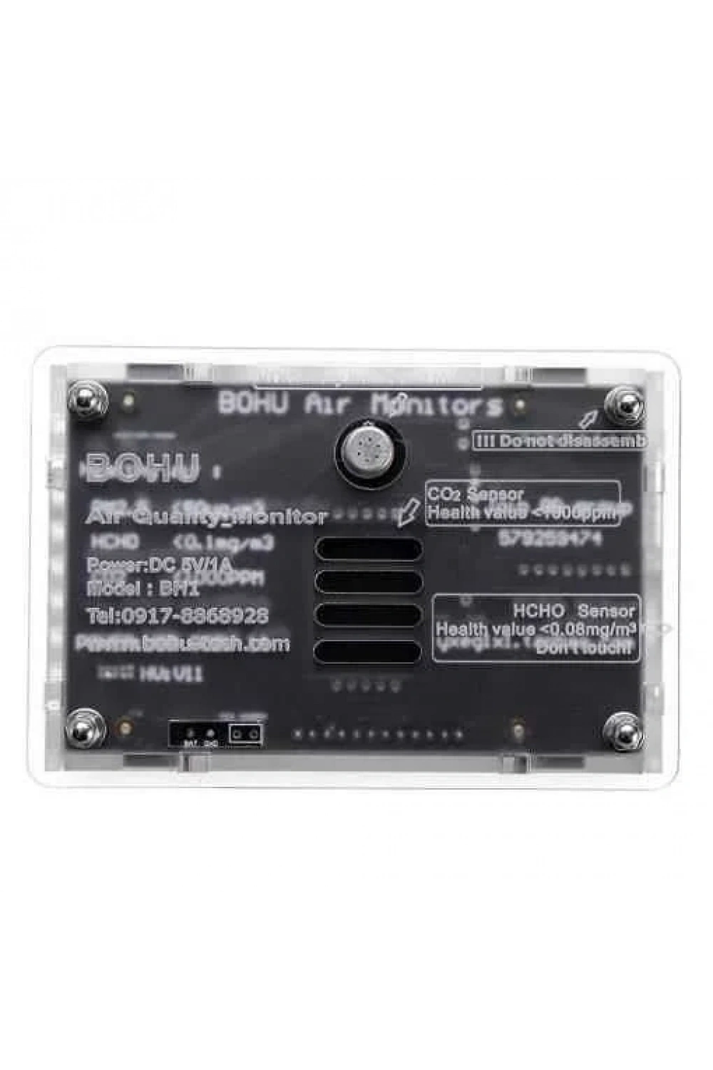 PM2.5 TVOC CO2 HCHO AQI Hava Kalitesi Monitörü - B1