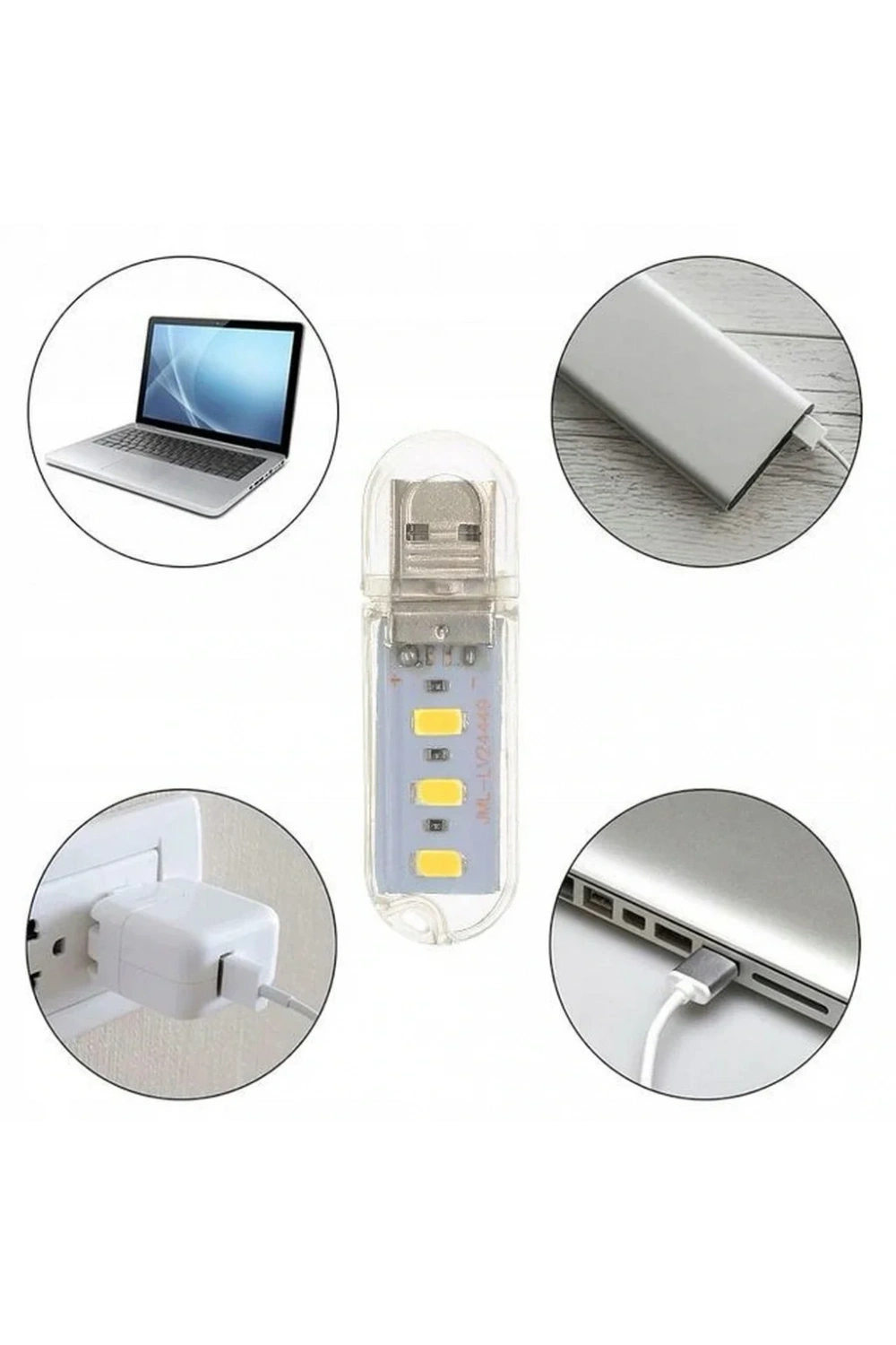 Portatif Mini Usb Led Işık Gece Okuma Kamp Lambası