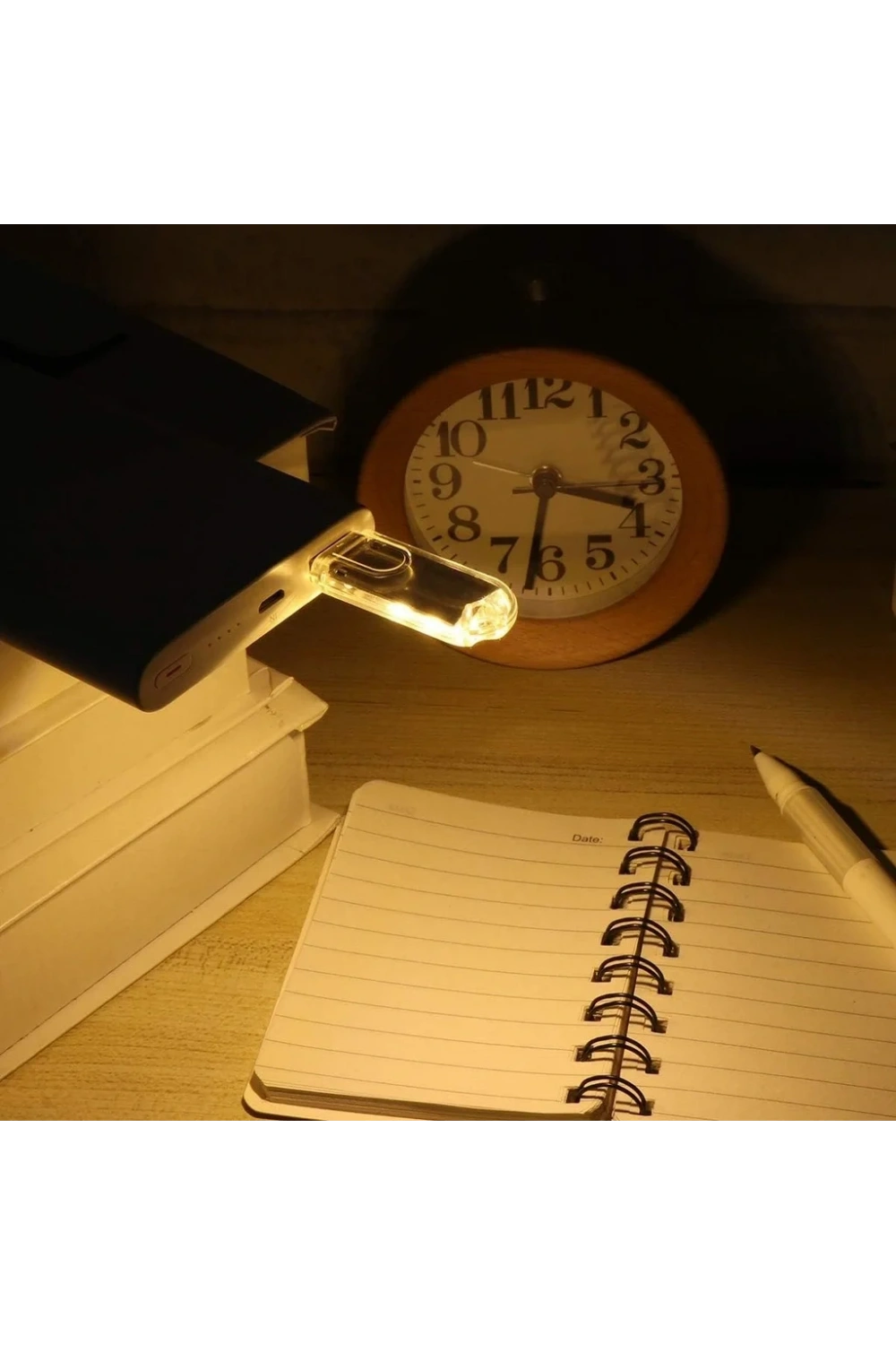 Portatif Mini Usb Led Işık Gece Okuma Kamp Lambası