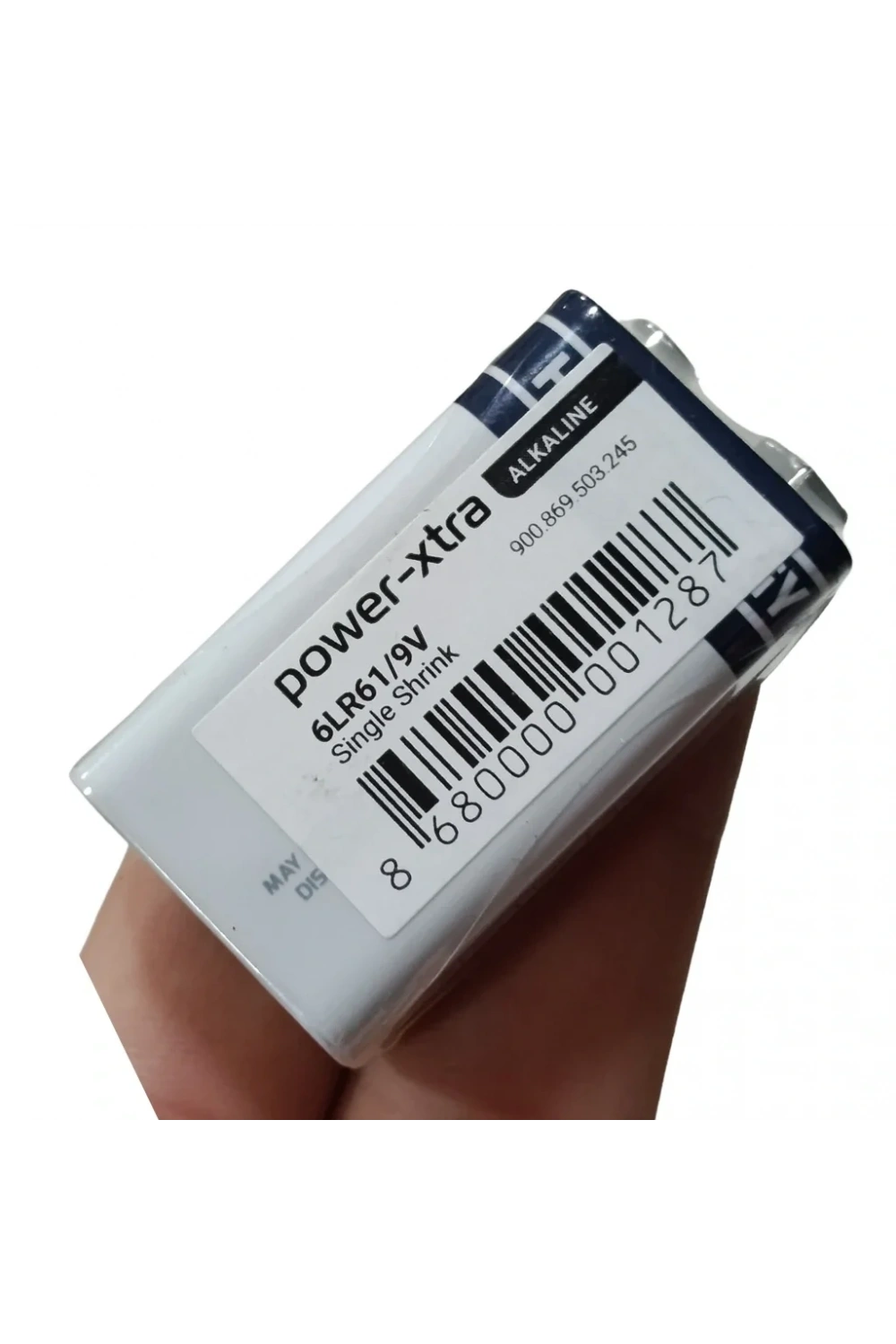 Power-Xtra 9V Alkaline Pil Tekli Shrink 6LR61