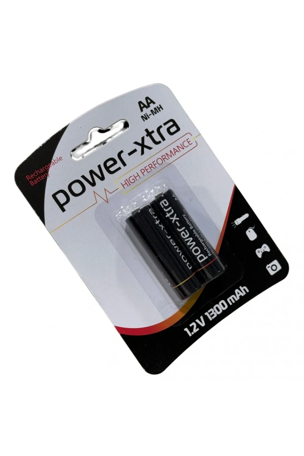 Power-Xtra AA 1300mAh 1.2V Ni-Mh Şarj Edilebilir Pil - 2li Blister