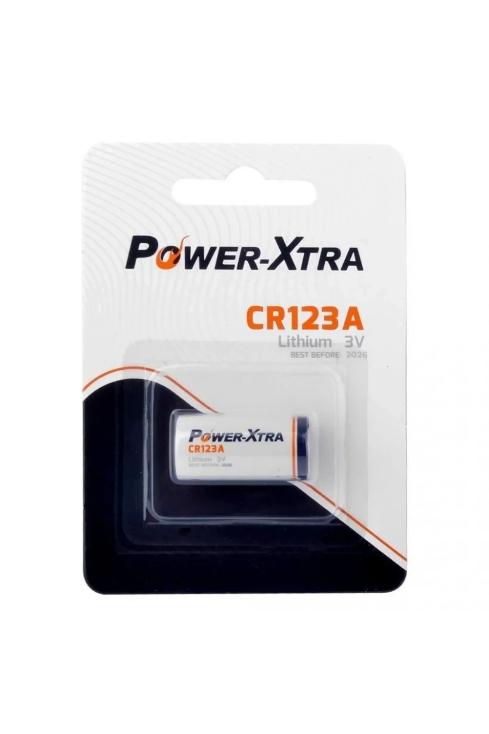 Power-Xtra CR123A Lithium Pil - Tekli Blister