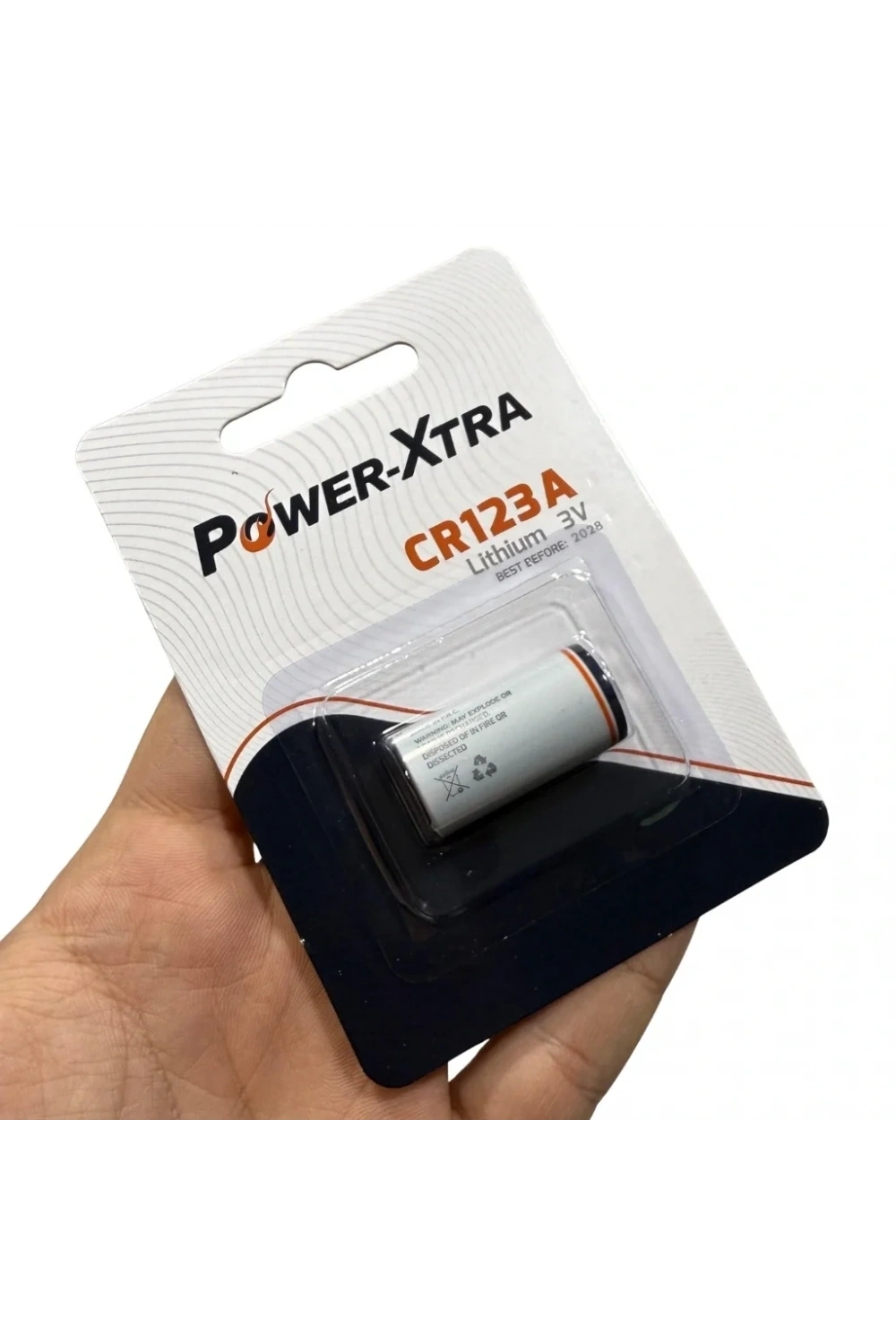 Power-Xtra CR123A Lithium Pil - Tekli Blister