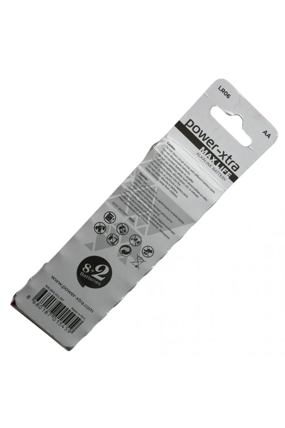 Power-Xtra MaxLife AA LR06 Alkalin Pil - 10lu Blister