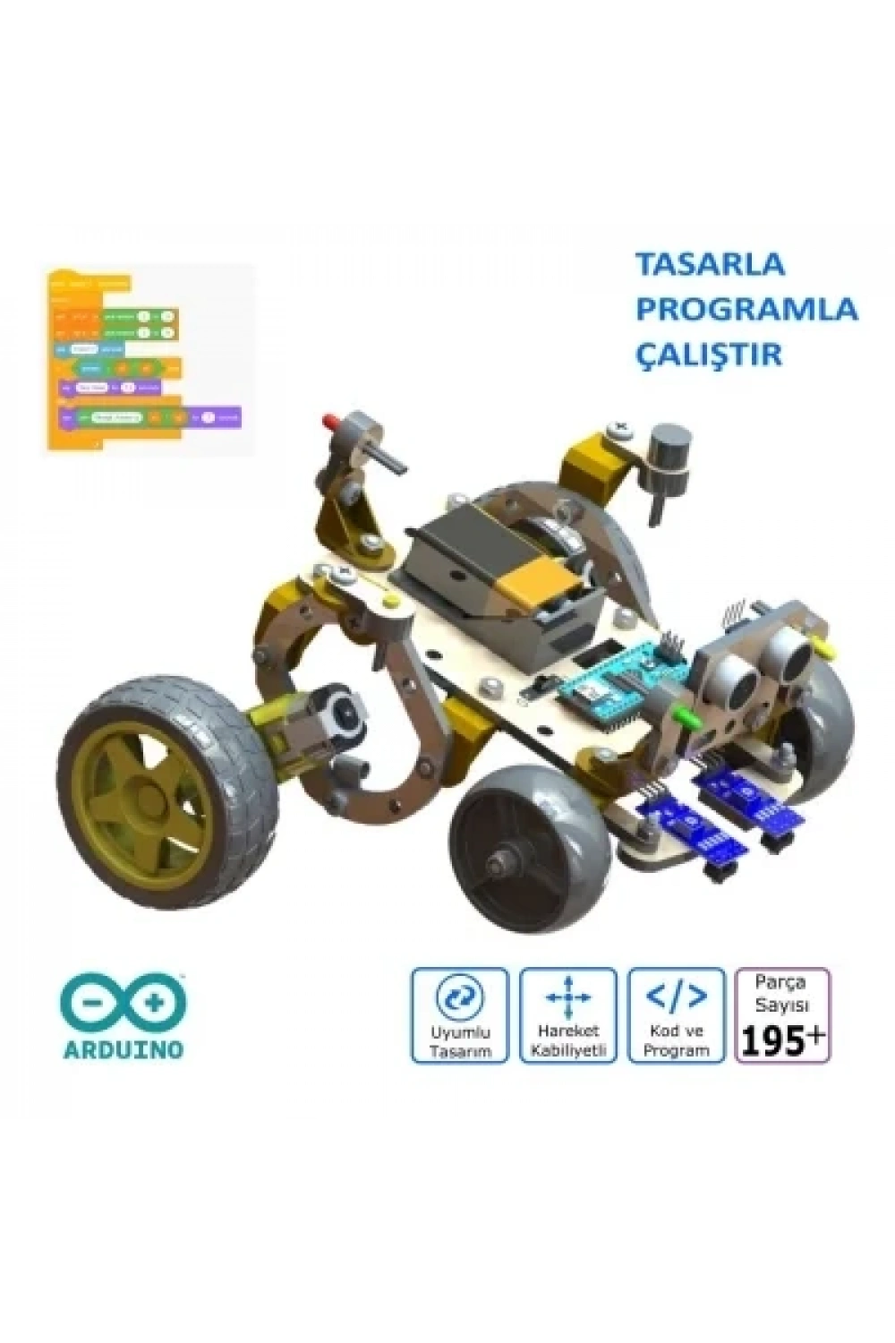 Probus Mod-1 Kodlanabilir Eğitim Robotu Demonte