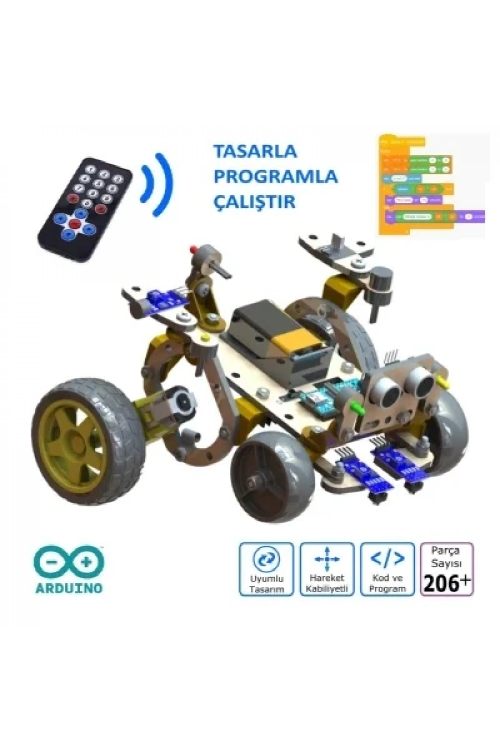 Probus Mod-2 Kodlanabilir Eğitim Robotu Demonte