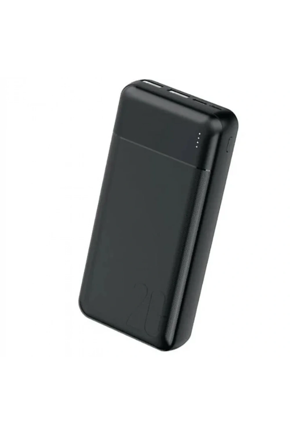 PW-105 2.4A LED Işıklı Type-C Mikro Girişli 2 x USB-A Çıkış 20.000mAh Powerbank
