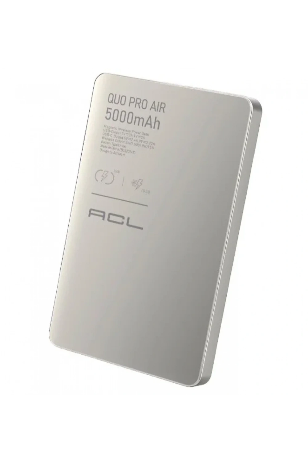 PW-114 15W Hızlı Şarjlı LED Göstergeli USB-C Girişli Powerbank 5000mAh