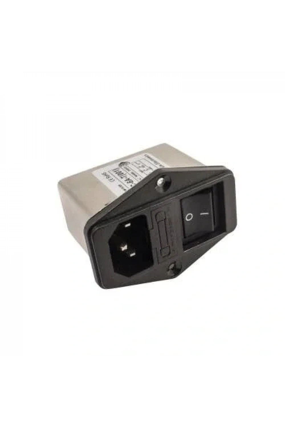 PX2C-6A EMI Filtre 6A Anahtarlı Erkek Power Soketi - Sigorta Yuvalı