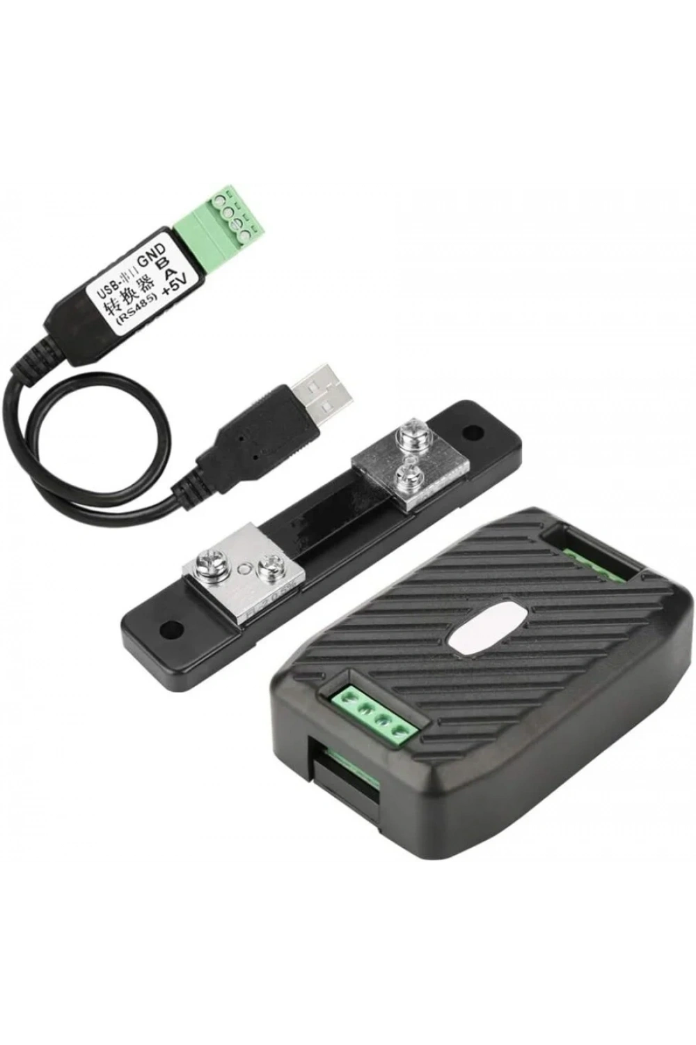 PZEM-017 0-300V 50A DC Güç İletişim Modülü + 50A Şönt + USB-RS485