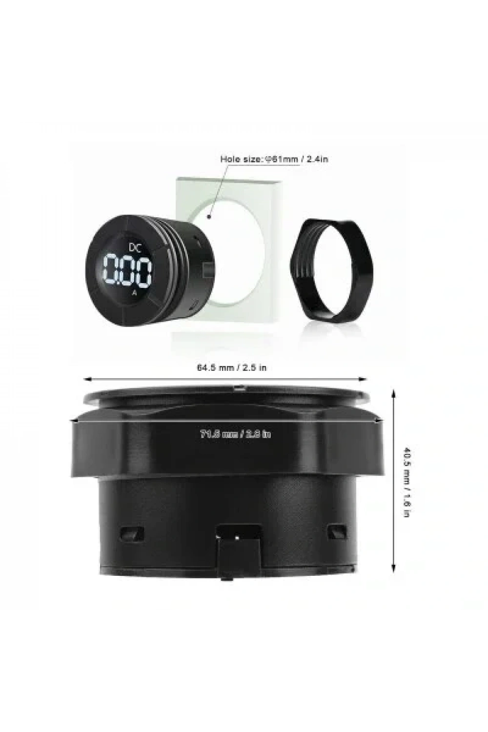 PZEM-019A DC 100A Dijital Ampermetre + 100A Şönt