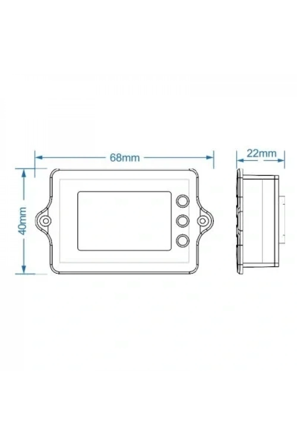 PZEM-037 8-120V 10A Voltmetre Ampermetre - Batarya Kapasite Yöneticisi