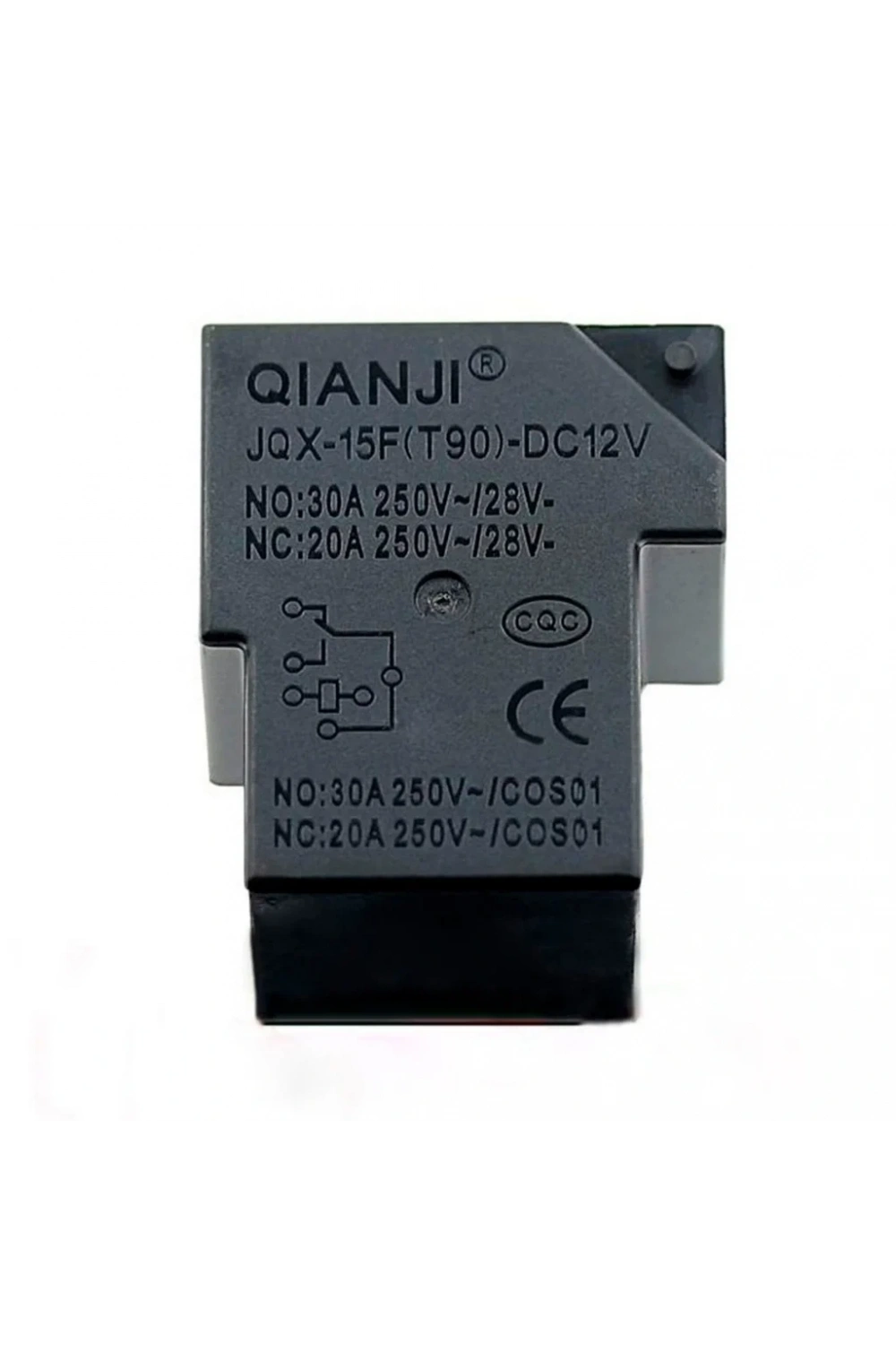 Qianji 12V 30A T90 Güç Rölesi 6 Pin JQX-15F(T90)