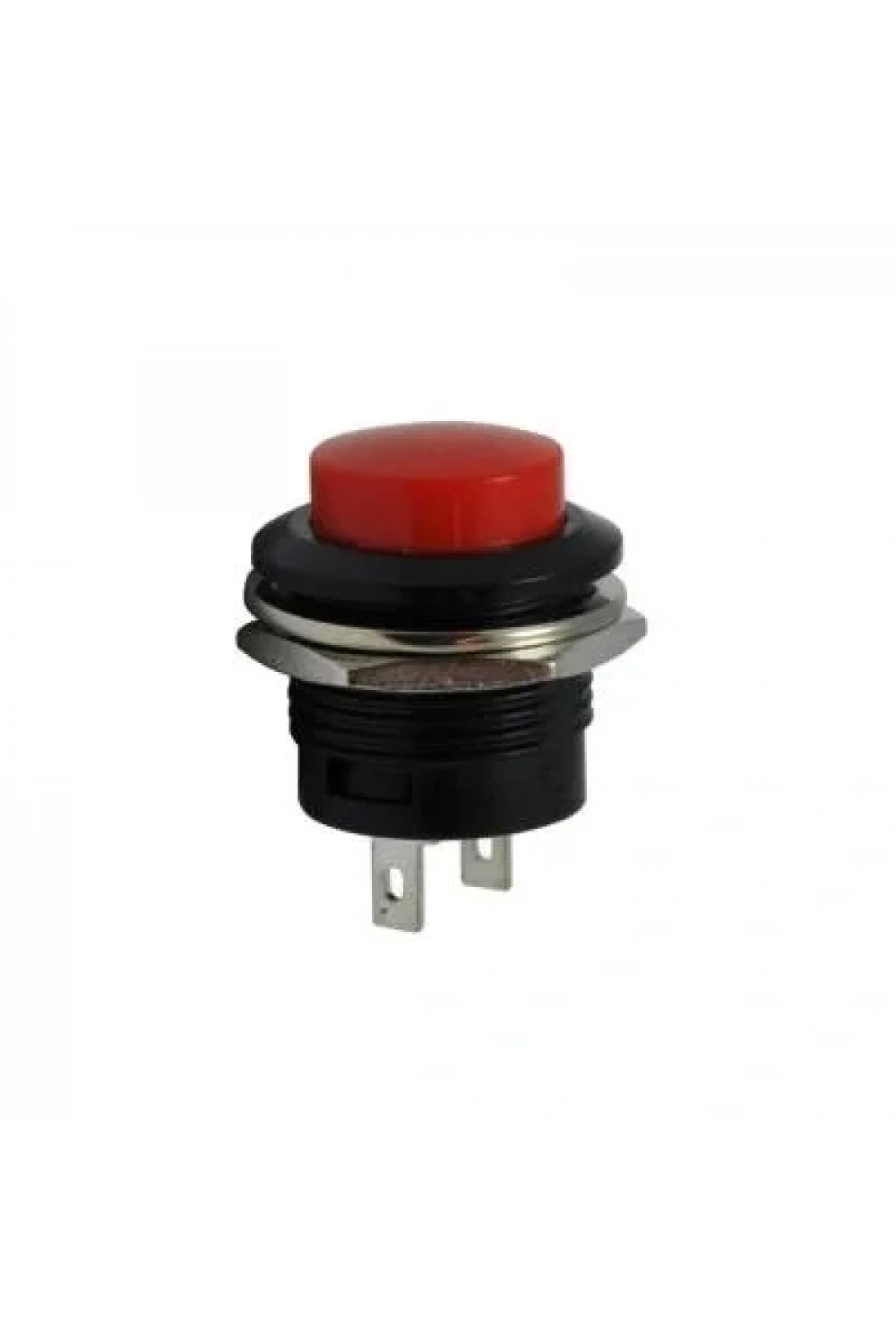 R13-507 16mm Yaylı Push Buton - Kırmızı