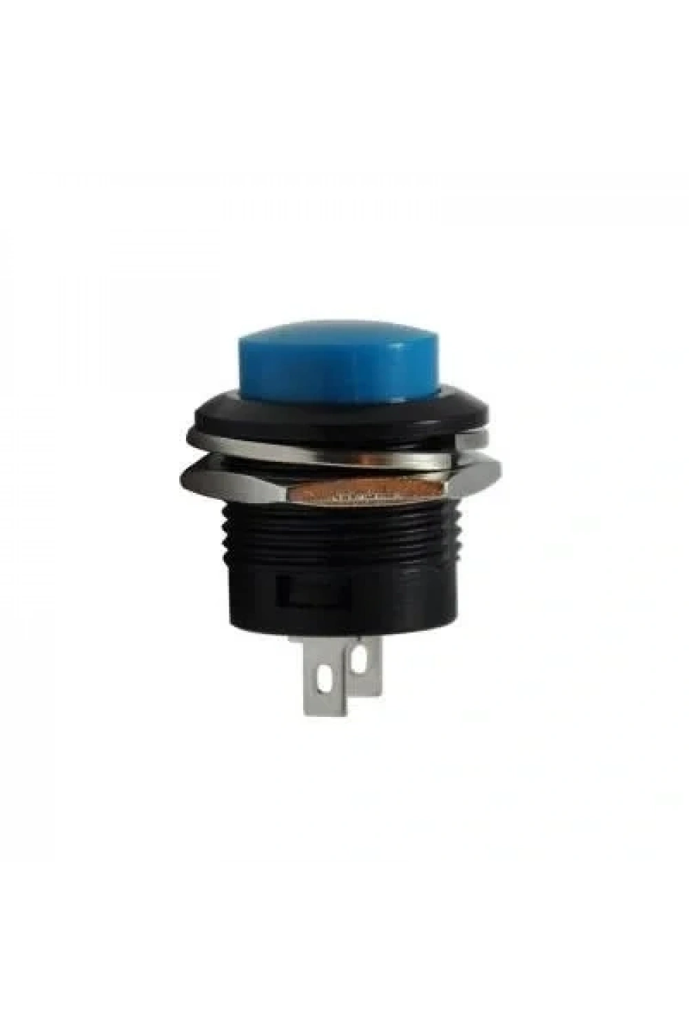 R13-507 16mm Yaylı Push Buton - Mavi