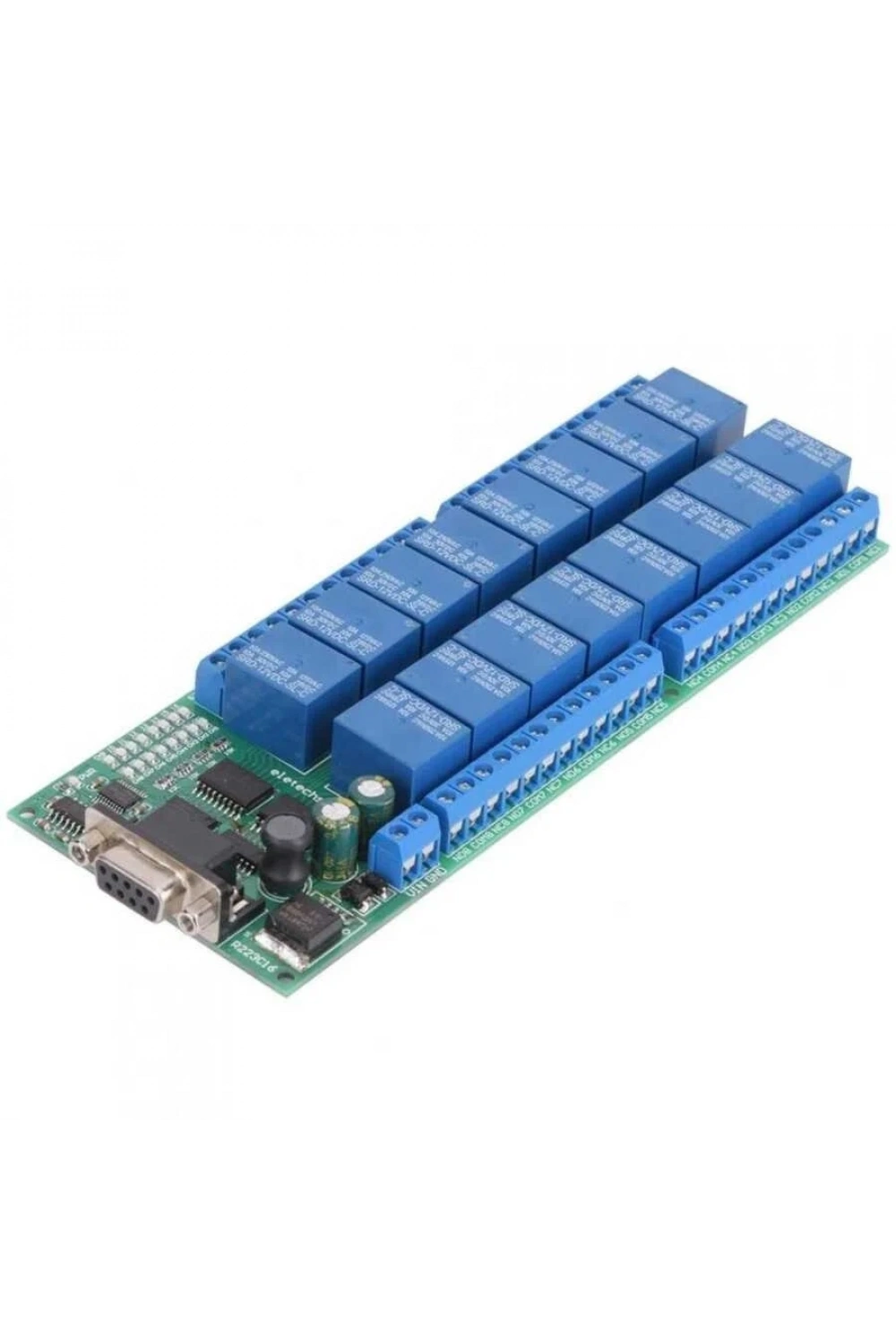 R223C16 12V 16 Kanal RS232 Röle Modülü