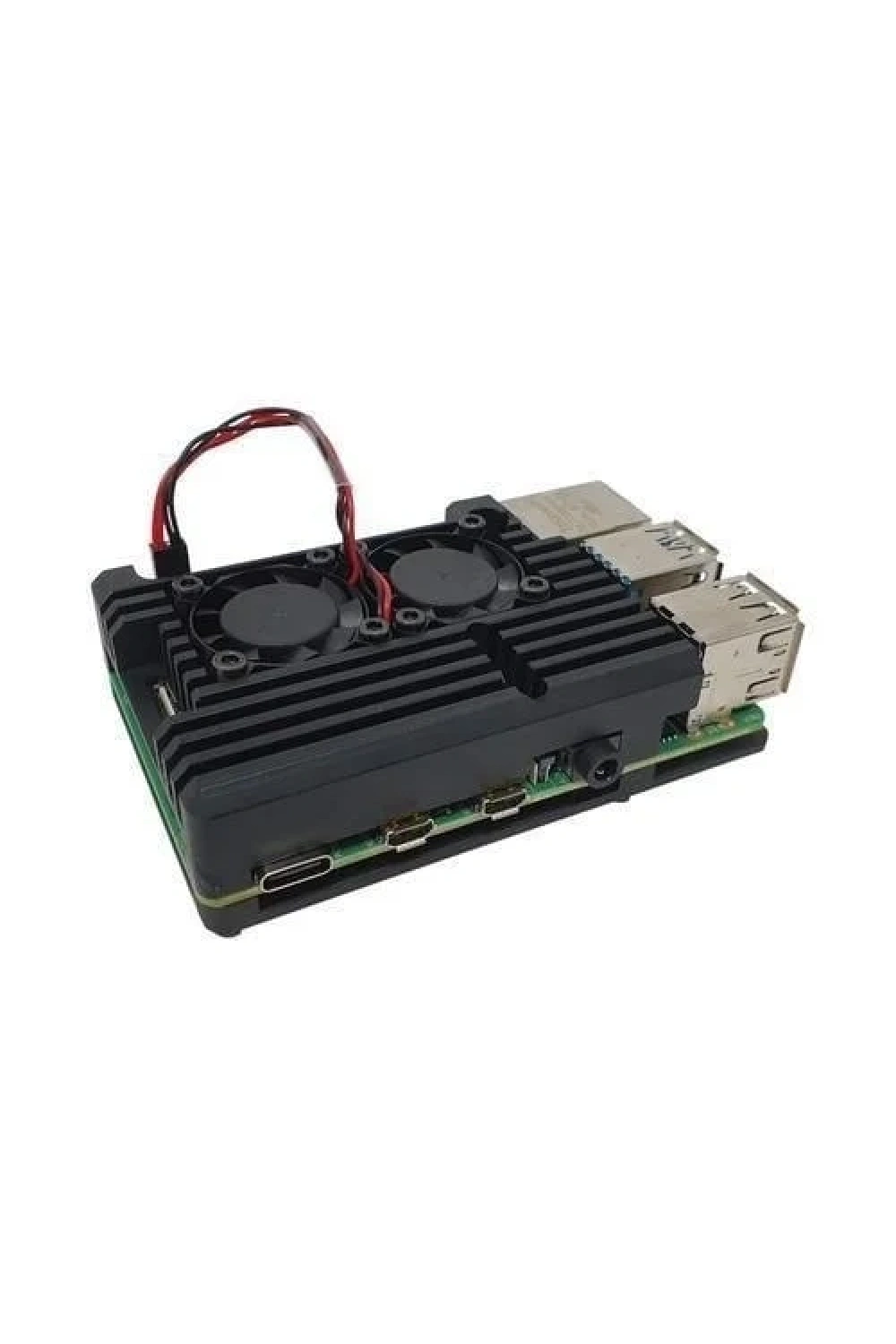 Raspberry Pi 4 Çift Fanlı Alüminyum Kasa Soğutucu