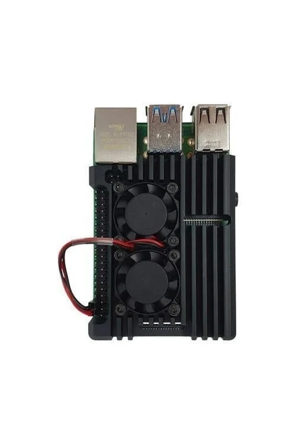 Raspberry Pi 4 Çift Fanlı Alüminyum Kasa Soğutucu