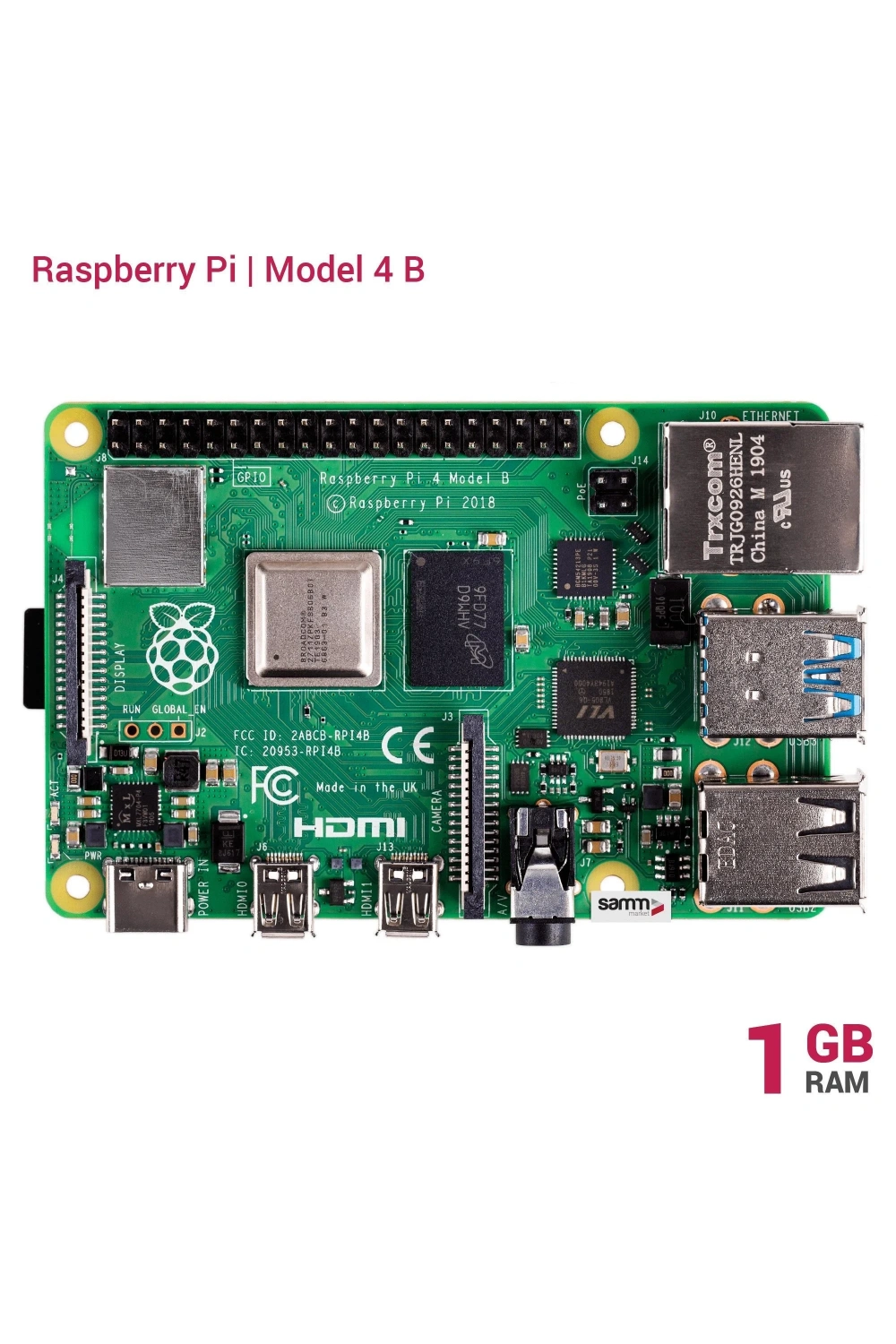 Raspberry Pi 4 Model 1GB