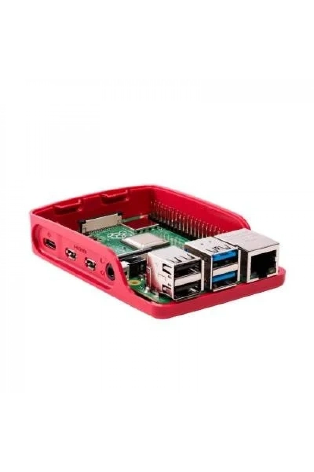 Raspberry Pi 4 Orijinal Muhafaza Kutusu - Beyaz Kırmızı
