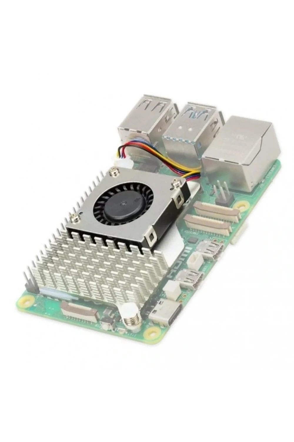 Raspberry Pi 5 Orijinal Fan ve Soğutucu Blok