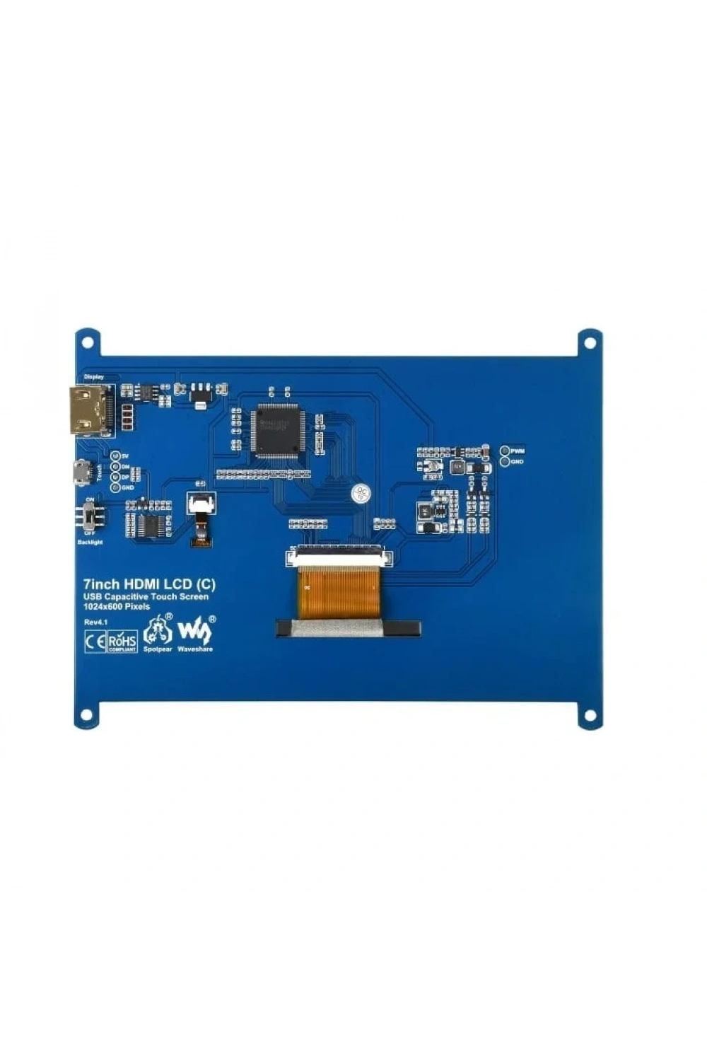 Raspberry Pi 7 Kapasitif Dokunmatik LCD Ekran (C)