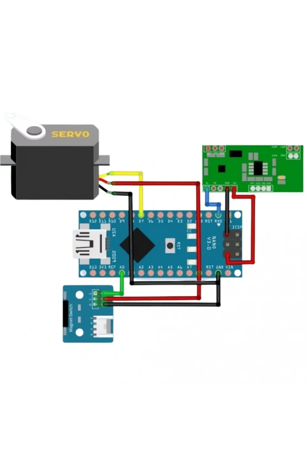 RDM6300 125KHz EM4100 RFID Kart ID Okuyucu Modülü