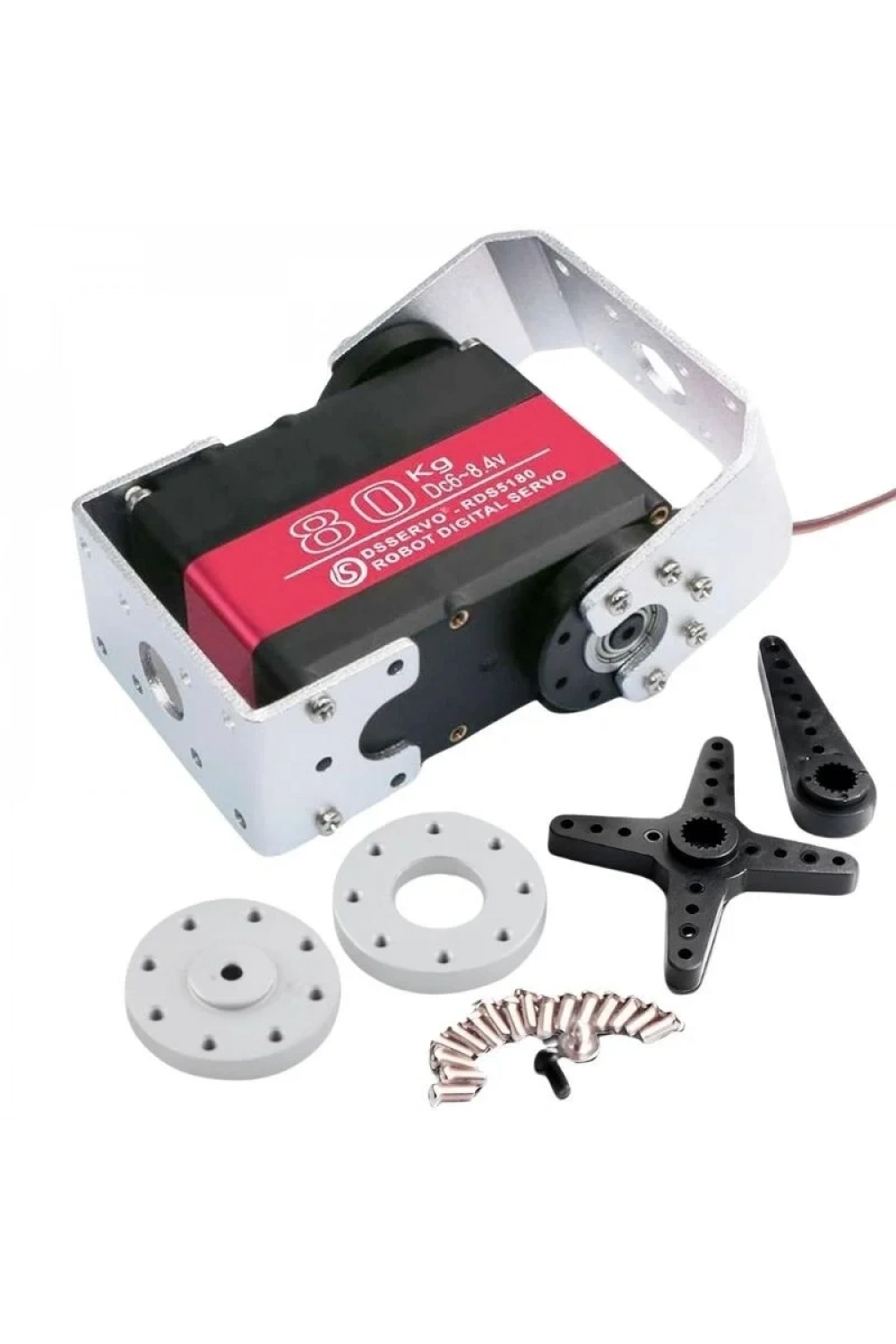 RDS5180 80KG Dijital Servo Motor 180° - U Servo Braket Dahil