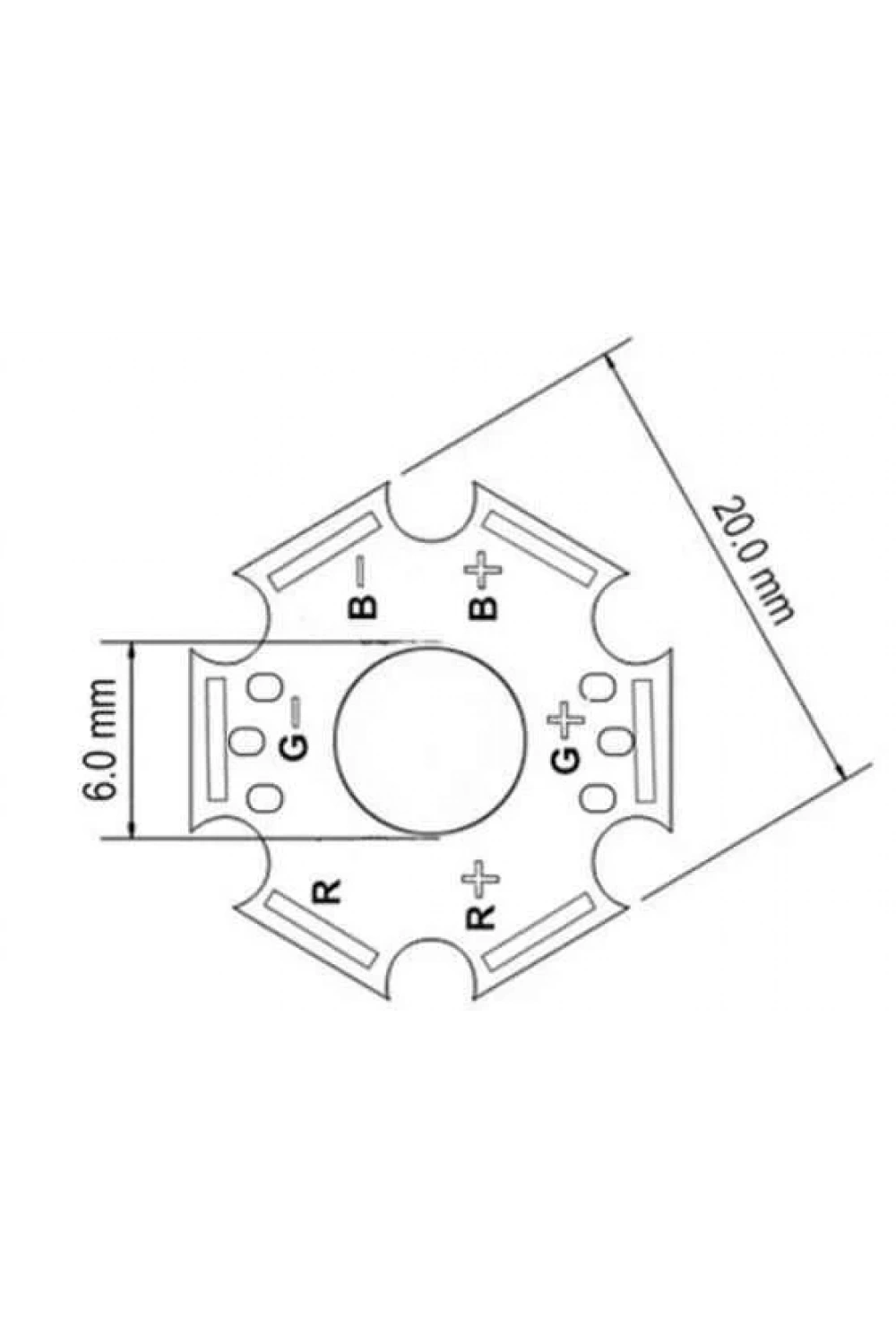 RGB Power Led PCB