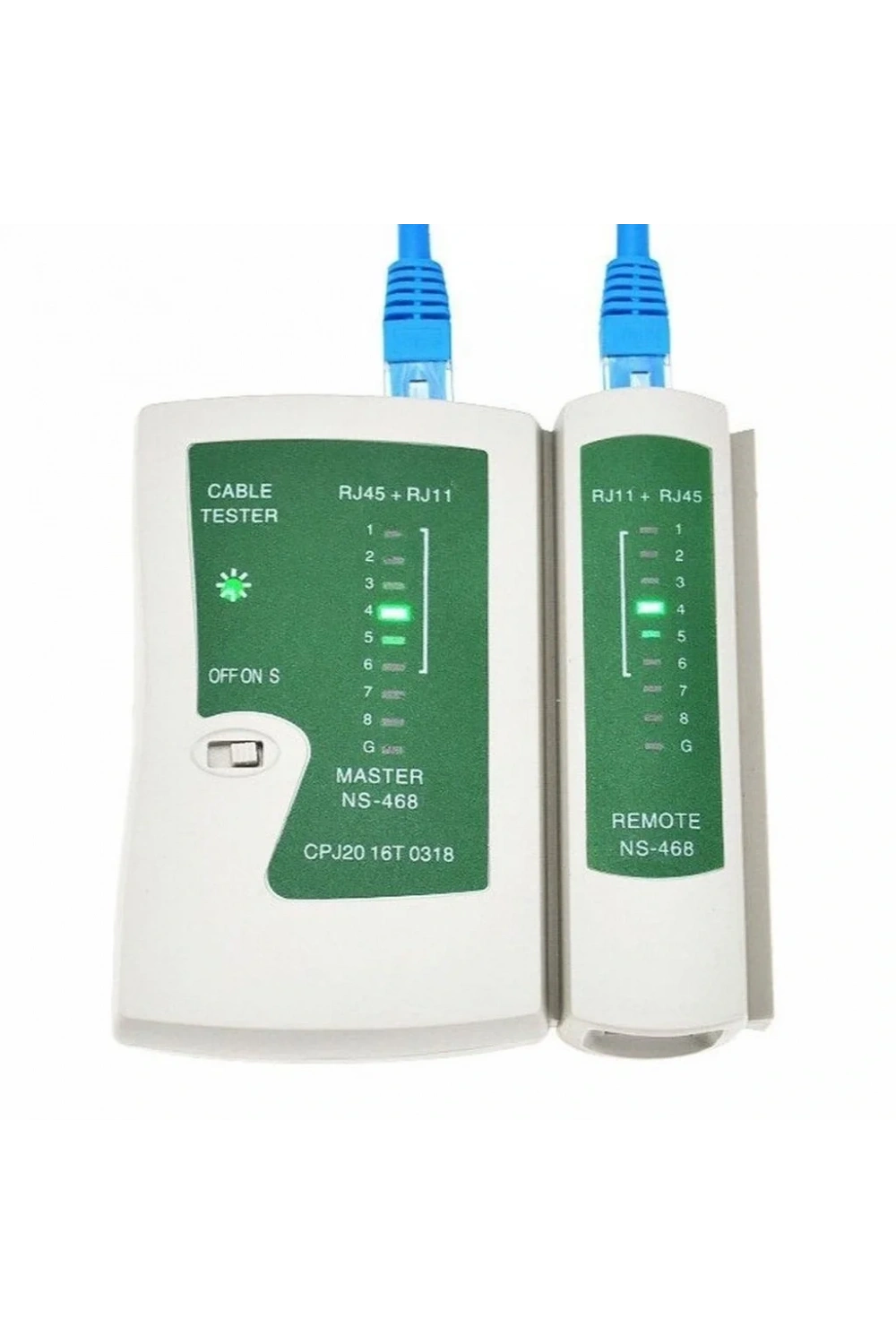 RJ11 RJ45 Cat 5-6 İnternet LAN Kablo Test Cihazı