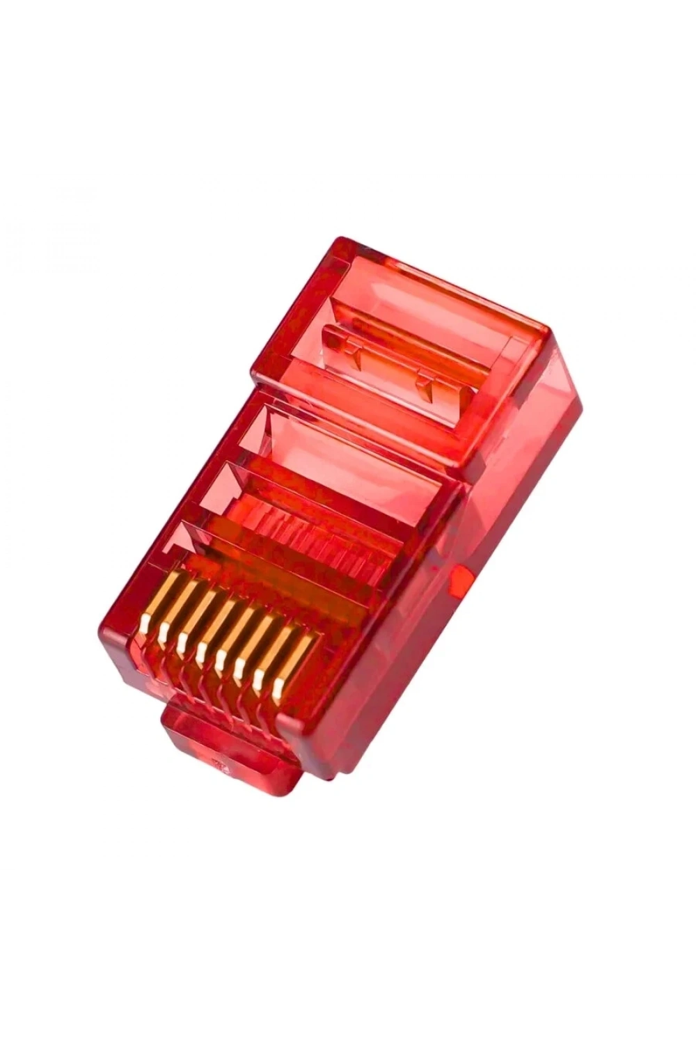 RJ45 Cat5 Cat6 8P8C Erkek Soket - Kırmızı