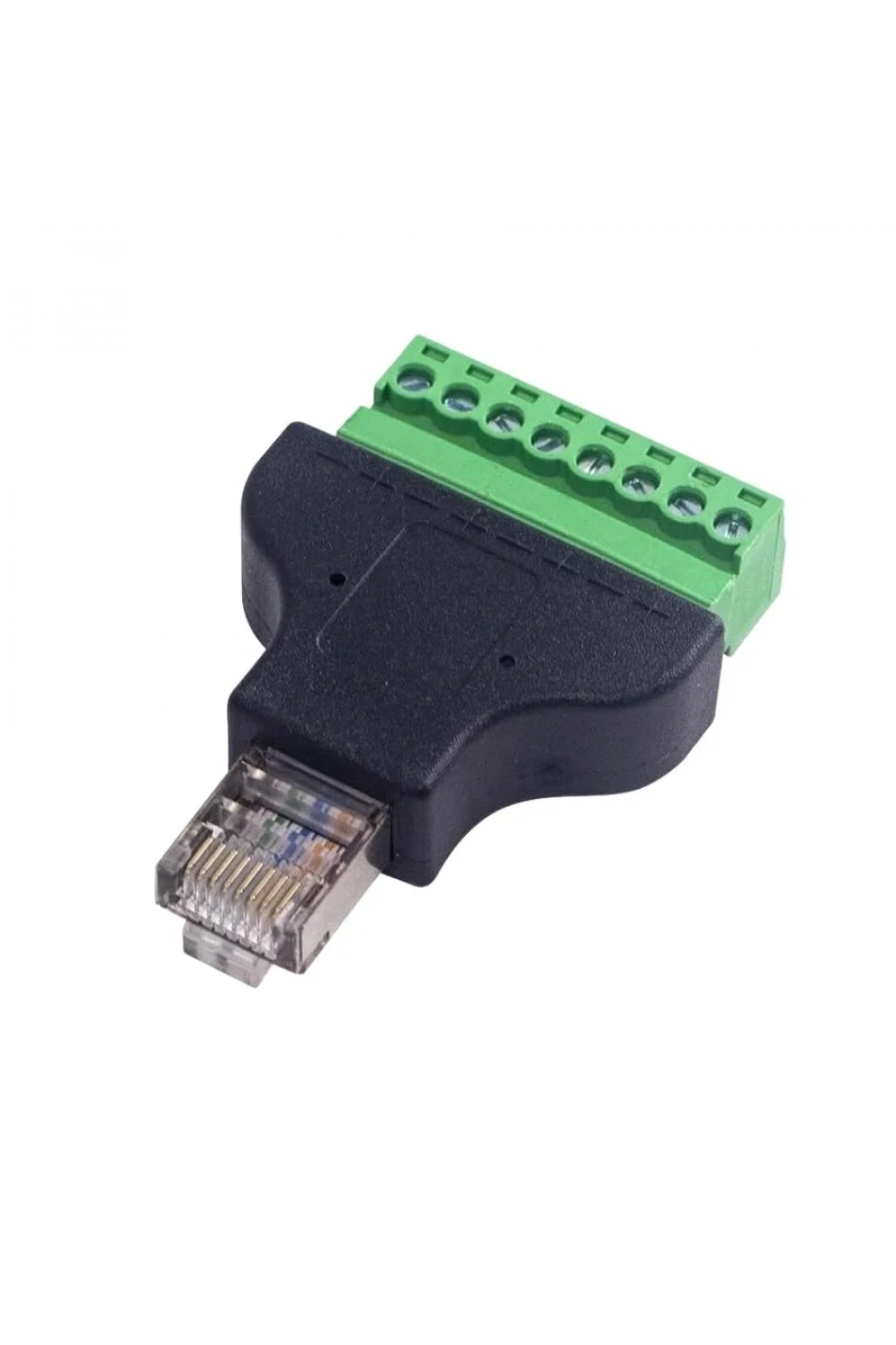 RJ45 Erkek - 8 Pin Vidalı Terminal Dönüştürücü Adaptör